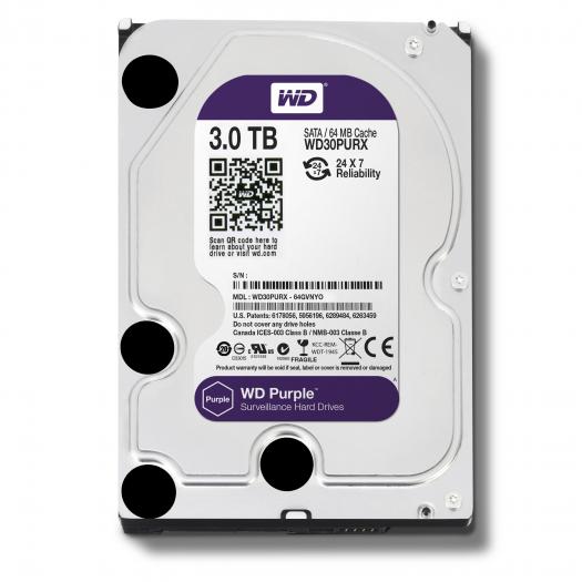 WD30PURX - 3TB Seria Purple CCTV